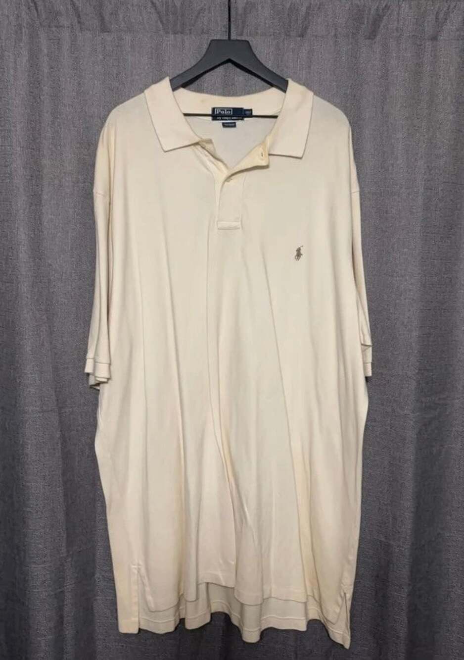 Polo Ralph Lauren Classic Fit Short Sleeve Polo Shirt Cream 3XLT